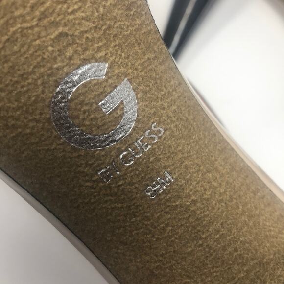 Guess 9 1/2 leopard print strappy platform heels - Picture 7 of 8